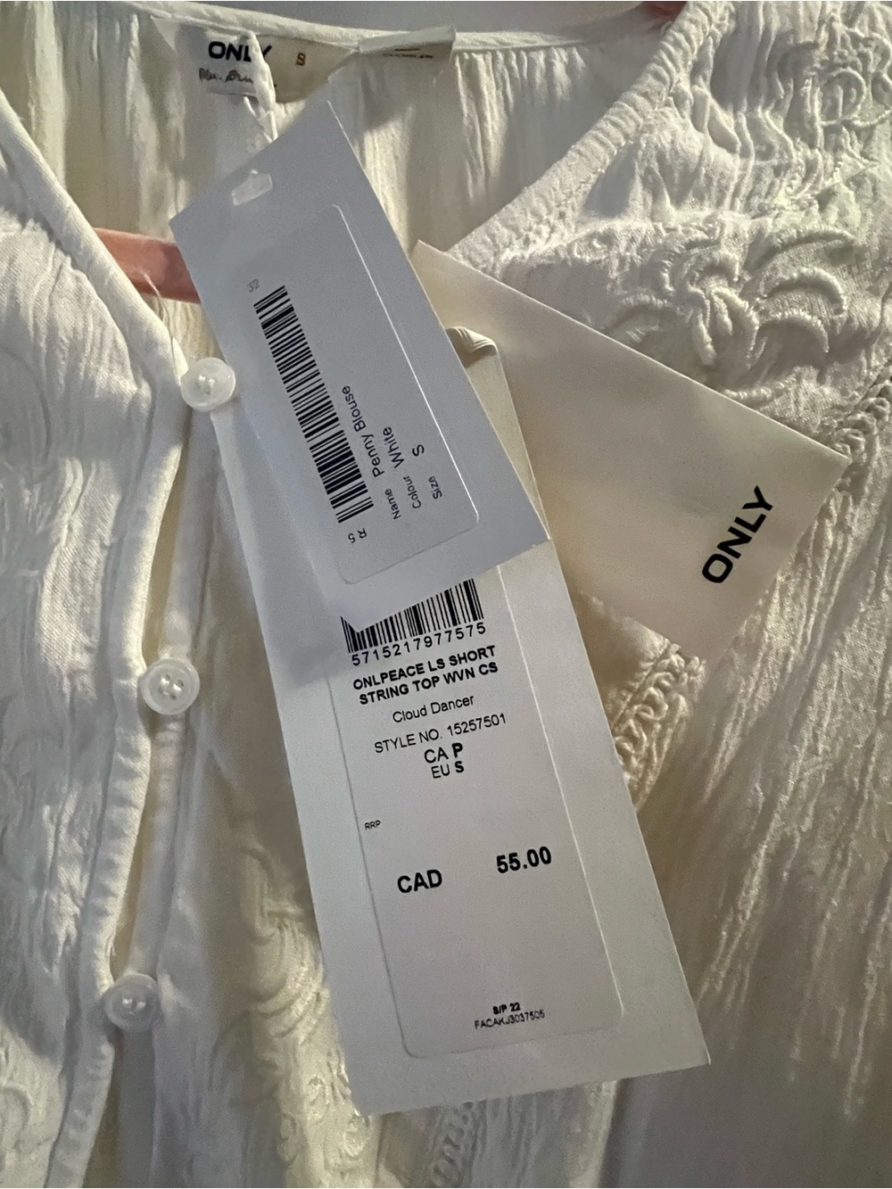 Penny Blouse (NWT) Cloud Dancer White, Size Small - Picture 4 of 16